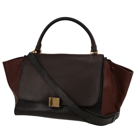 celine trapeze brown|celine trapeze medium.